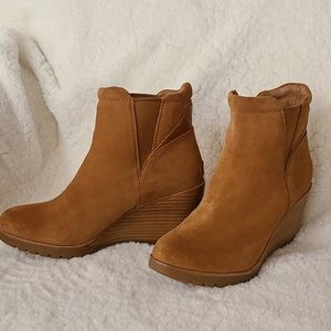 Sorel Tan Suede Waterproof Ankle Boots